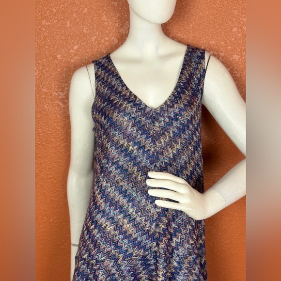 Maeve Multicolor Chevron Knit Top Size Medium - Picture 13 of 17